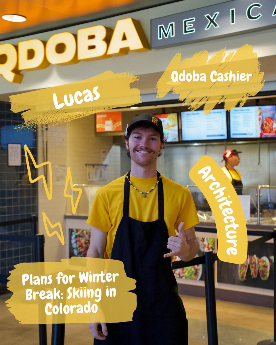 cppdining's tweet image. Our CPP Dining crew is Winter Break ready! ❄️ Swipe to see what our student employees are looking forward to this break! 

Enjoy the break, Broncos! 🐎