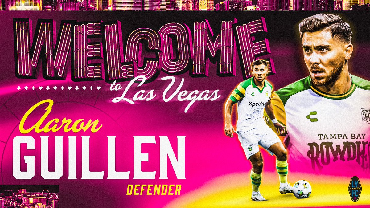 BIENVENIDO A LAS VEGAS 😎🇲🇽

Las Vegas Lights FC announces the signing of Aaron Guillen.