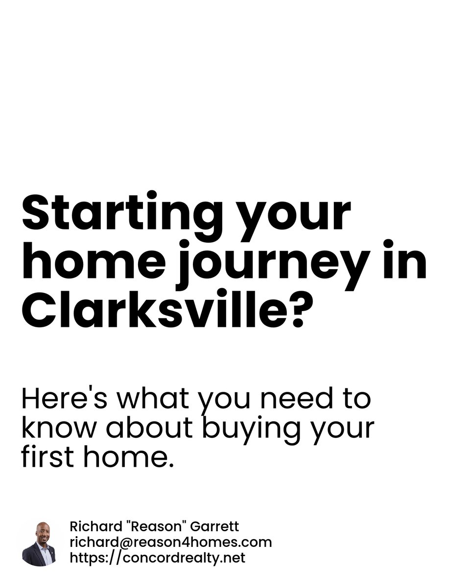 Reason1041's tweet image. Thinking of buying your first home in Clarksville? 🏡 Start smart by understanding the loan process! Tip: Get pre-approved to strengthen your offers and speed up your homebuying journey. What's your biggest question about getting a loan? Let's discuss! #HomeBuyingTips
