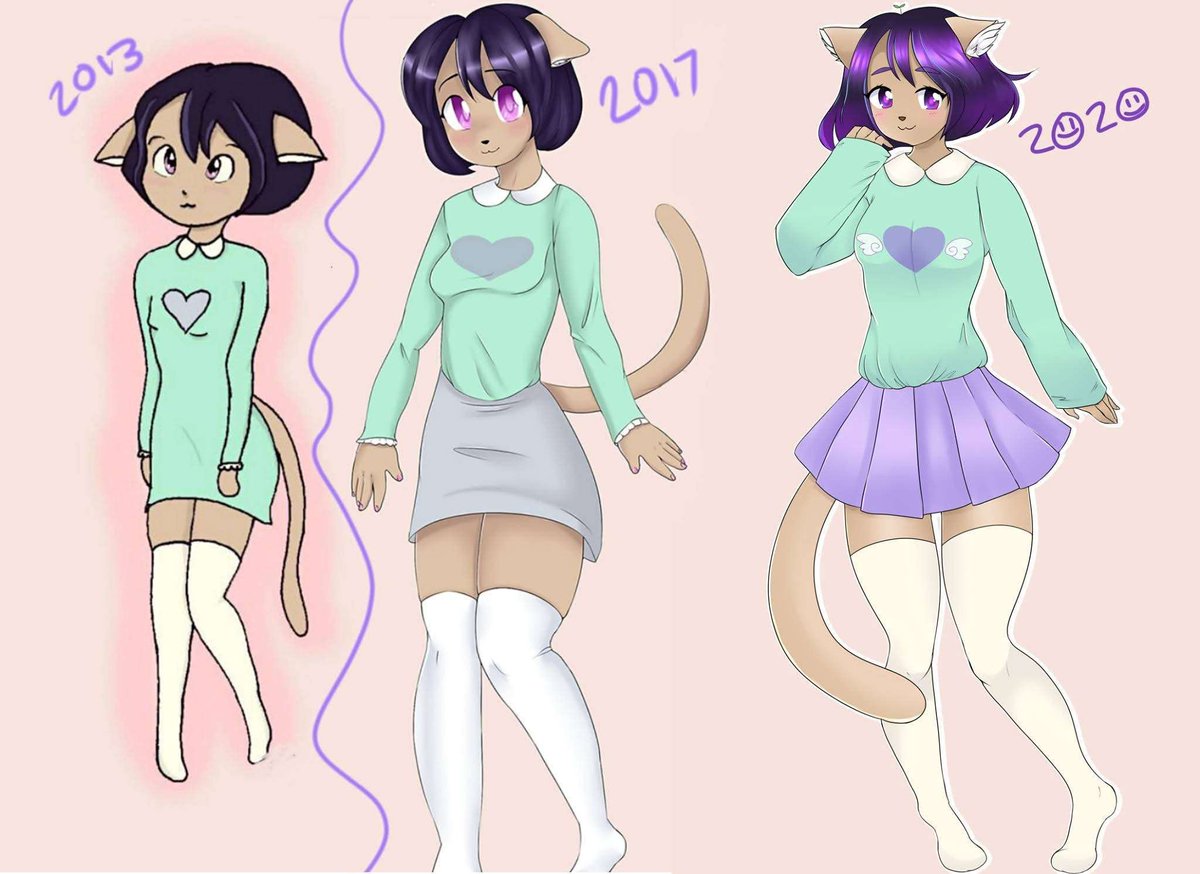 my first furry art ever. should i do another redraw?