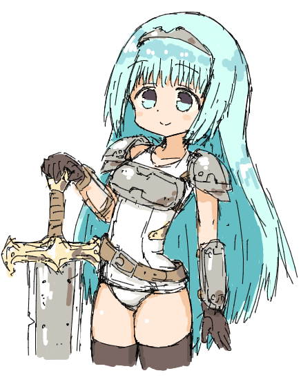 絵チャ 水色剣士 