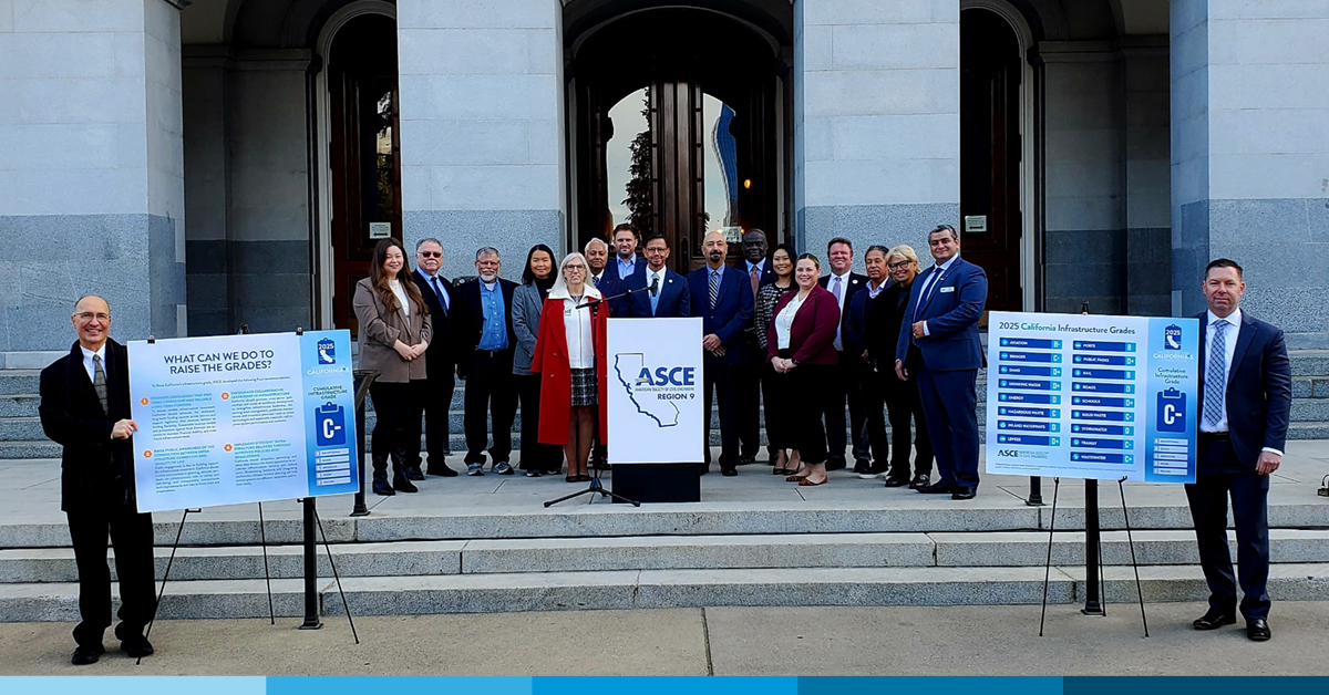 In its 2025 Infrastructure Report Card, the American Society of Civil  Engineers (@ASCETweets) awarded U.S. drinking water a grade of C-,  highlighting significant challenges across the country. Last week, ASCE's  Region 9 (
