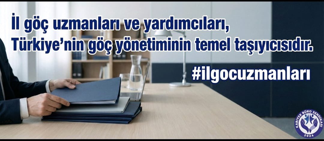 Göç yönetimi, ancak emek veren uzmanların güçlü tutulmasıyla ayakta durabilir. Bu nedenle çalışma barışının sağlanması ve hizmetin sürdürülebilirliği için özlük haklarının güncellenmesi artık ertelenemez bir gerekliliktir.

Kariyer Büro Sendikası olarak #ilgocuzmanları nın adil
