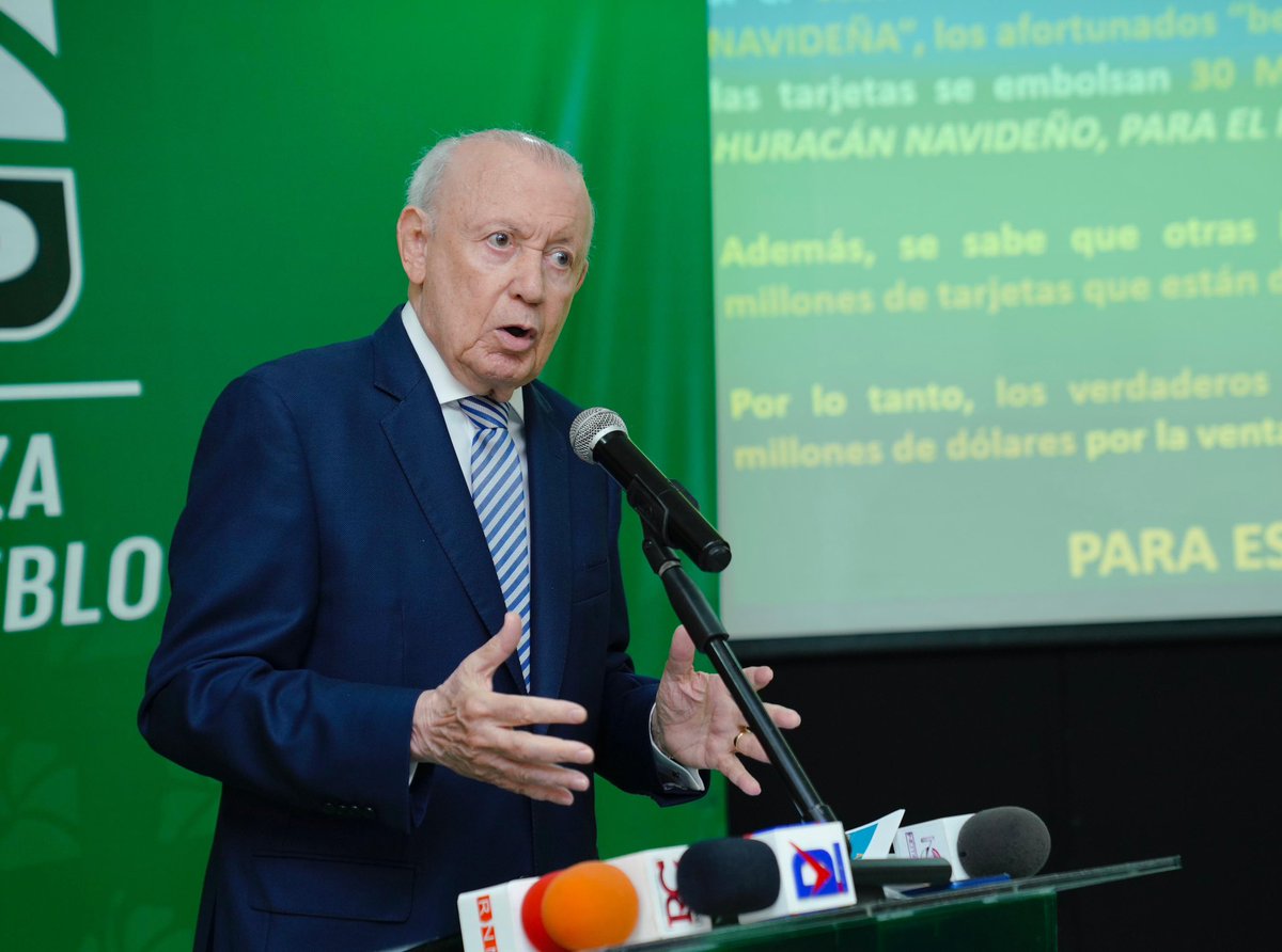 FPcomunica's tweet photo. #FPComunica |

El Cártel del Cambio” más allá del SENASA: Alburquerque denuncia “estafa maestra” del PRM con fondos públicos y programas sociales

PRM habría usado, además del SENASA, los subsidios como estrategia para asegurar la reelección y enriquecer a sus allegados, según Alburquerque.

📍: Santo Domingo.