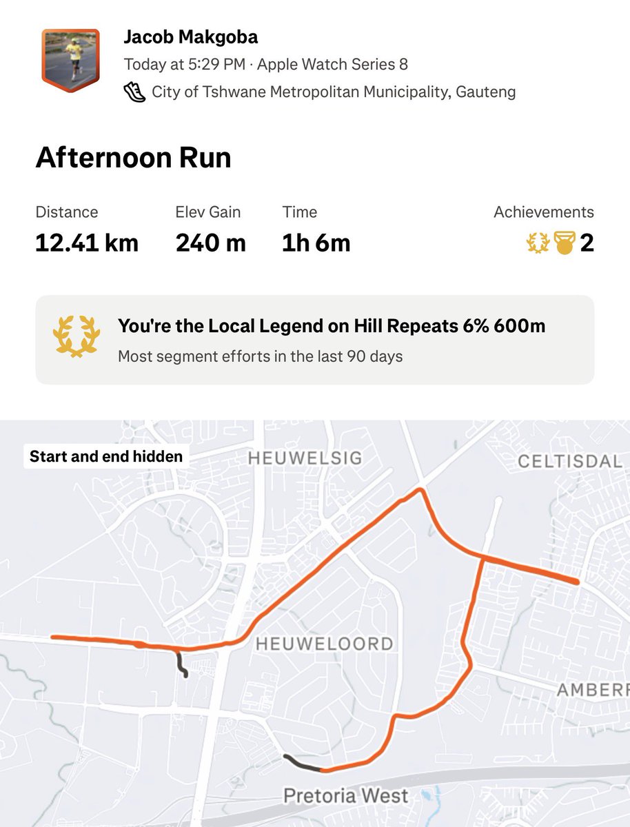 jackinho21's tweet photo. Friday Afternoon Done ☑️ 😊🏃🏿♂️👊🏼#4theloveofrunning #StillWeRise✊
#TeamVitalityChamps
#LiveLifeWithVitality #IPaintedMyRun #LetsDoItAgainTomorrow #AddictedToPain..
Every step forward is a step toward something better!! https://t.co/EyEg2RWWP6