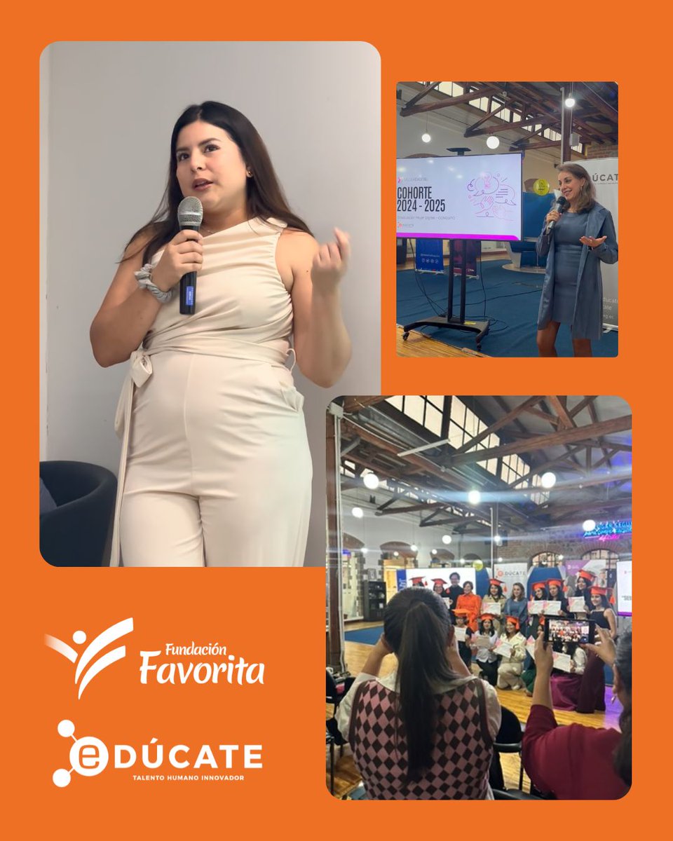 ¡Qué satisfacción ver cómo la educación transforma y abre oportunidades reales para las jóvenes!

Desde <a href="/FEducate/">Fundación Edúcate</a>, ejecutores del programa Mujer Digital, celebramos la certificación internacional de 100 becarias en las rutas tecnológicas más demandadas del mercado laboral: