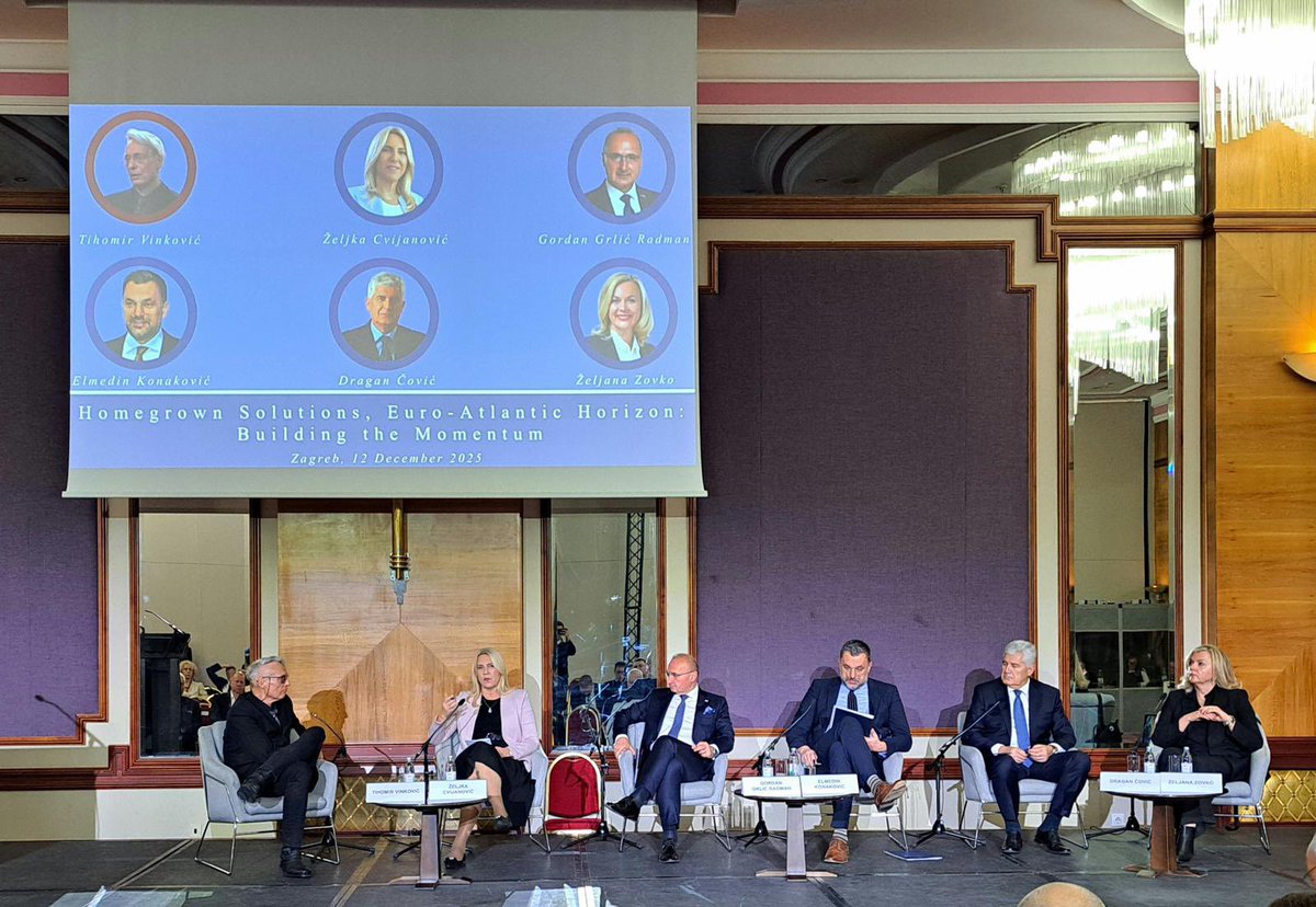 🔴 LIVE – Panel III

Panel 3: Homegrown Solutions, Euro-Atlantic Horizon: Building the Momentum

Moderator:
• Tihomir Vinković
Brussels Correspondent, HRT – Croatian Radiotelevision

Panelists:
• Željka Cvijanović
Serb Member of the Presidency of Bosnia and Herzegovina

•
