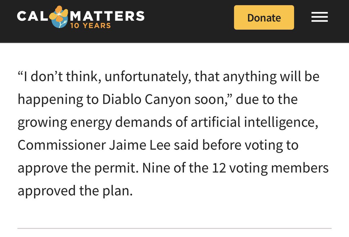 The next Governor of California should not appoint anyone to the Coastal Commission who thinks it is “unfortunate” that a source of clean, firm power like the Diablo Canyon nuclear power plant can’t be shut down