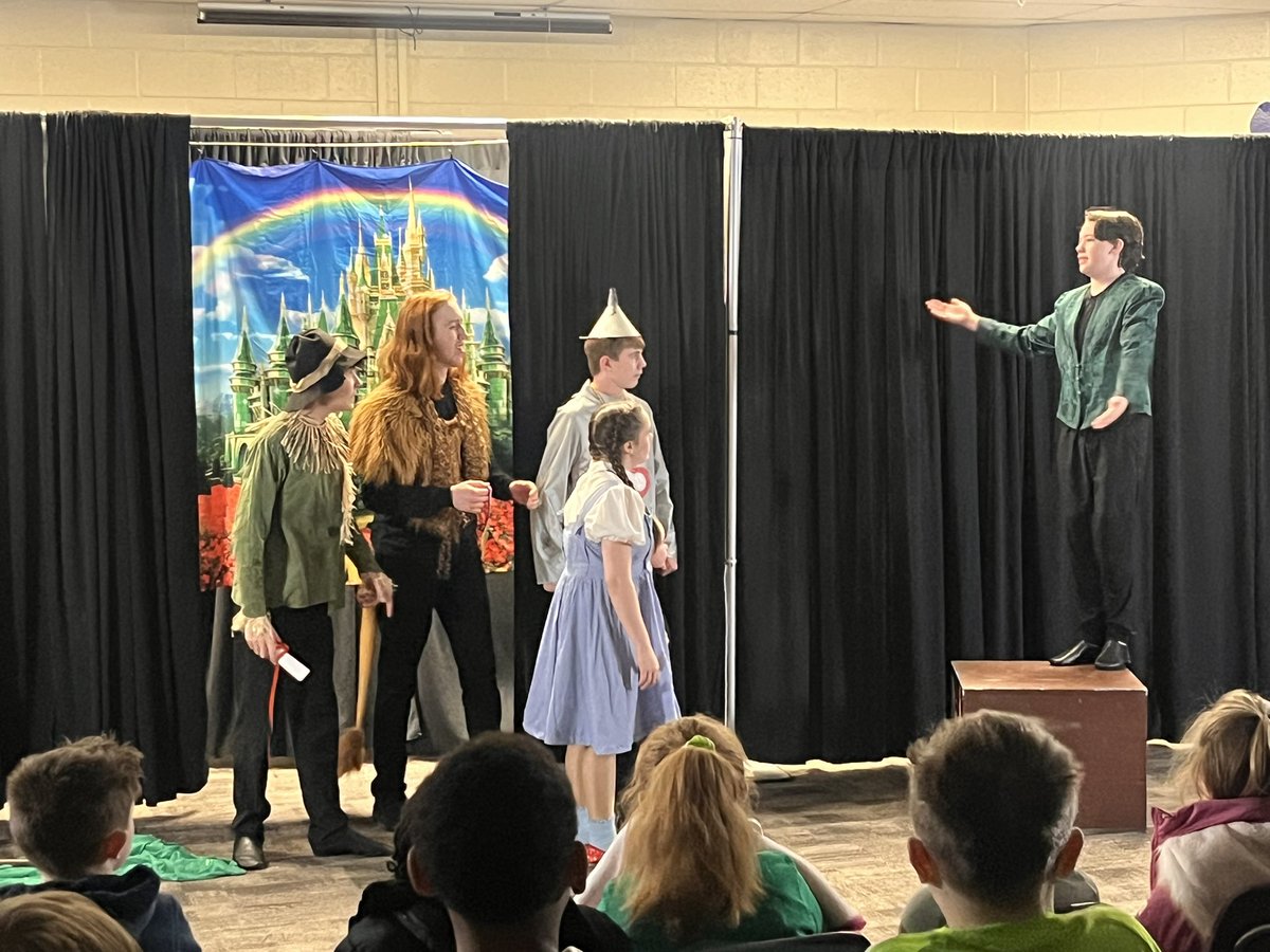 Our Kindergarten and 1st grade students had the BEST time watching The Wizard of Oz today. The students were completely captivated from beginning to end! Huge thank you to Social Circle Theatre for bringing the magic to us! <a href="/RPES_Cougars/">RPES</a> <a href="/Lori_McGovern/">Lori McGovern</a> <a href="/E3TechGirl/">Dr. Jennifer Williams</a> <a href="/shebriej/">She' Jones</a>