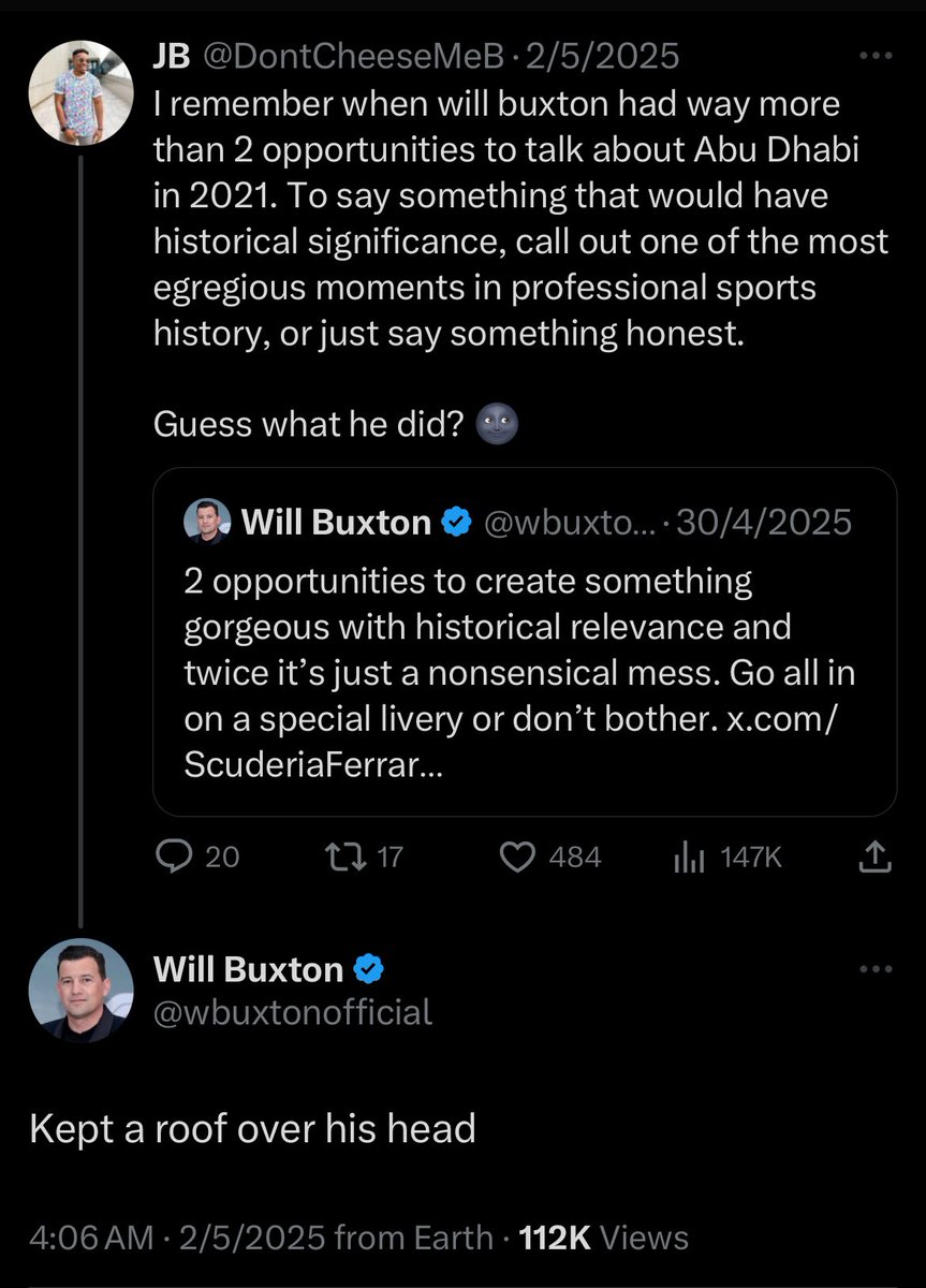 scuderiakylian's tweet image. It’s been 4 years since Lewis was robbed of his 8th championship and I don’t think we talk enough about how after leaving F1, Will Buxton admitted that journalists could’ve lost their jobs if they defended Lewis after AD21