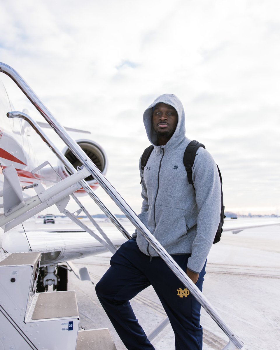 NDFootball's tweet photo. Headed to the big city 🍎💚☘️

#GoIrish🫶 | @JeremiyahLove https://t.co/gPtPT4Pa91