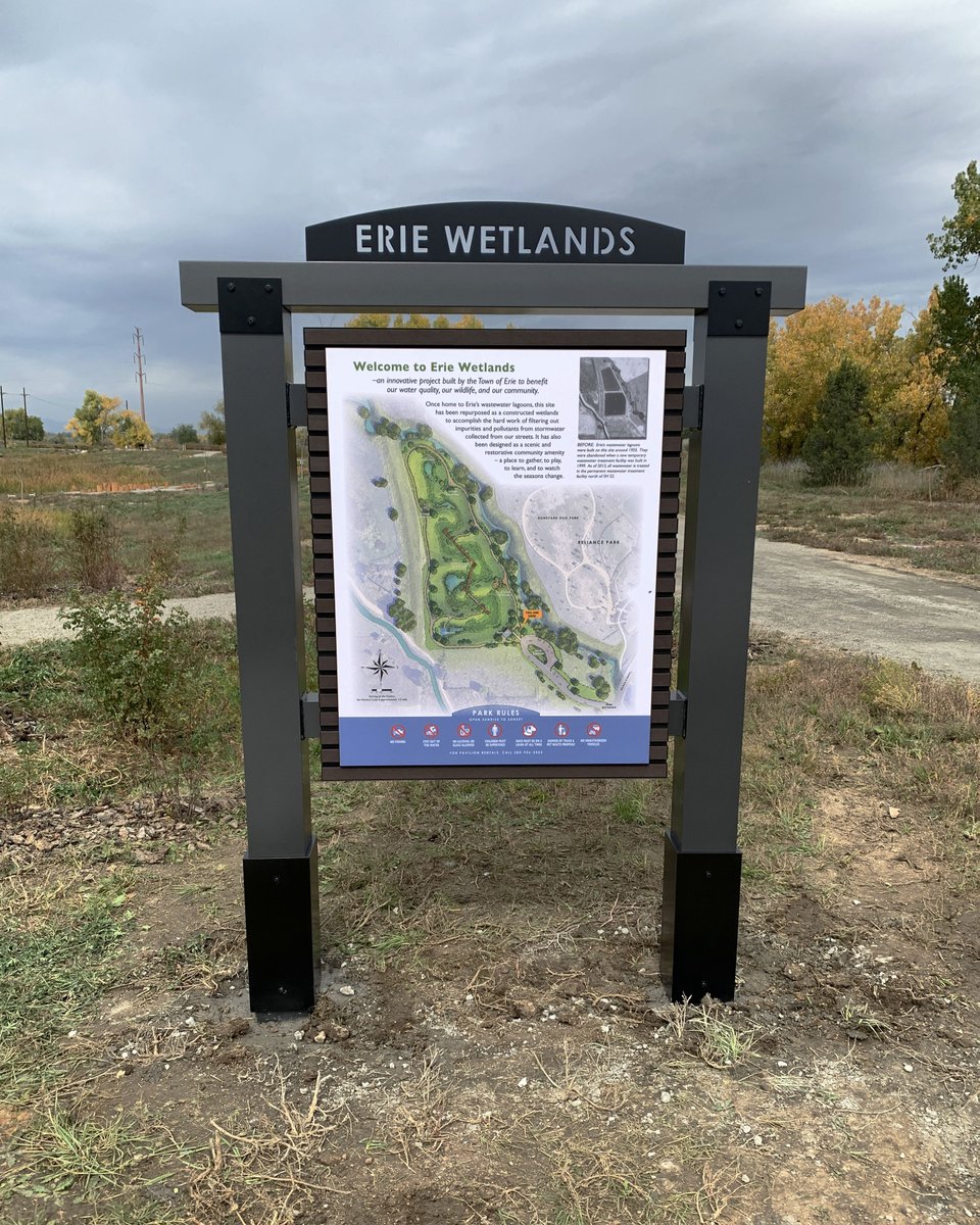 BSCSigns's tweet image. Recently completed this kiosk sign install for the Town of Erie Wetlands.
 Custom aluminum structures with detailed graphic panels built to inform and last outdoors.

#BSCSigns #ErieWetlands #SignInstall #OutdoorSignage