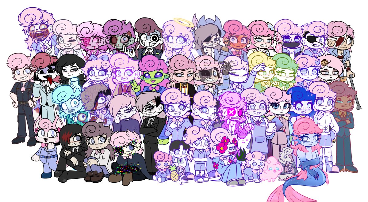LavenderAnimate's tweet photo. We reached 50 Harvey's! 

Halfway there! Well I can still do more!

Underfell Harvey: @venluming 
Fluffy dog Harvey: @Koolroze 
Horror Harvey: @99gg66qq 
Afton Harvey: @Toralei81 
Police Officer Harvey: @NB_1314520 

#harveyharvington #bloodmoneygame #AU https://t.co/hHgyKgjfqi