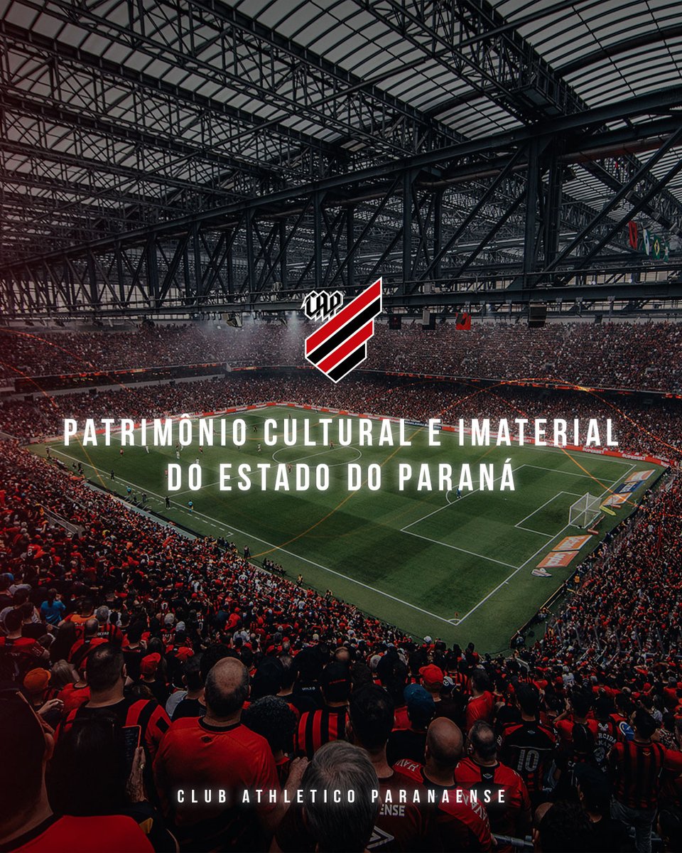 🌪️ A Assembleia Legislativa do Paraná aprovou e o Governador Ratinho Júnior sancionou a Lei nº 22.897, que institui o Dia Estadual do Club Athletico Paranaense, a ser celebrado anualmente em 26 de março, e reconhece o clube como Patrimônio Cultural Imaterial do Estado do Paraná.