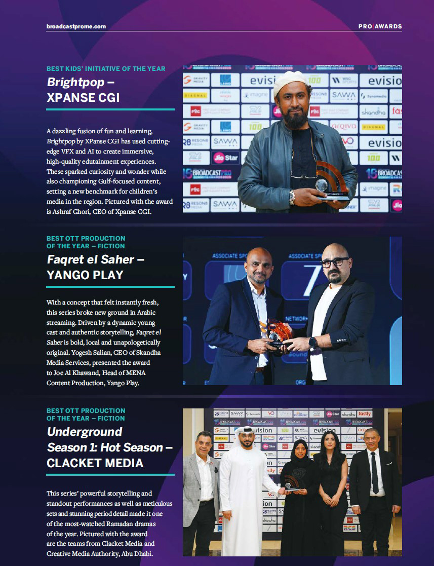 AshrafGhori's tweet photo. On the cover of Broadcast Pro Magazine this month - Receiving the award for creating the 'Best Kids' Initiative of the Year' BrightPop by @xpanse 🌟 @BroadcastProME @BrightPopTV