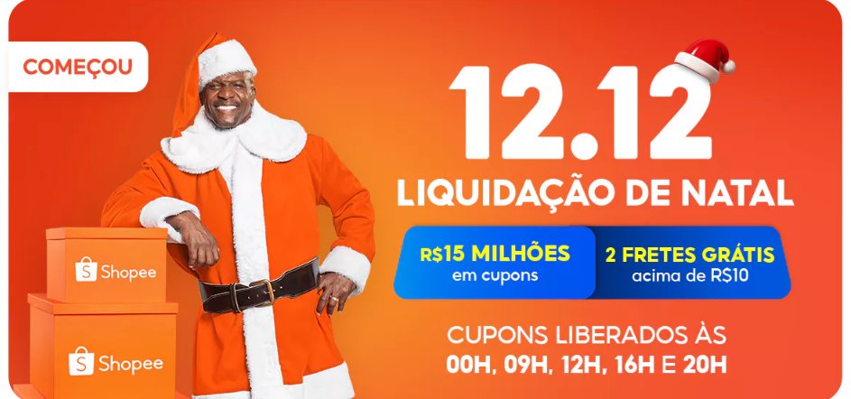 🔥 CUPOM SHOPEE 12.12

🎟️PARA COMPRAS ACIMA DE R$10

🚚 Frete grátis para compras acima de R$10 em fretes de até R$20, válido para todas as lojas.

⚠️ Válido até hoje!

🔗 RESGATE AQUI: s.shopee.com.br/5AlNuGFOET