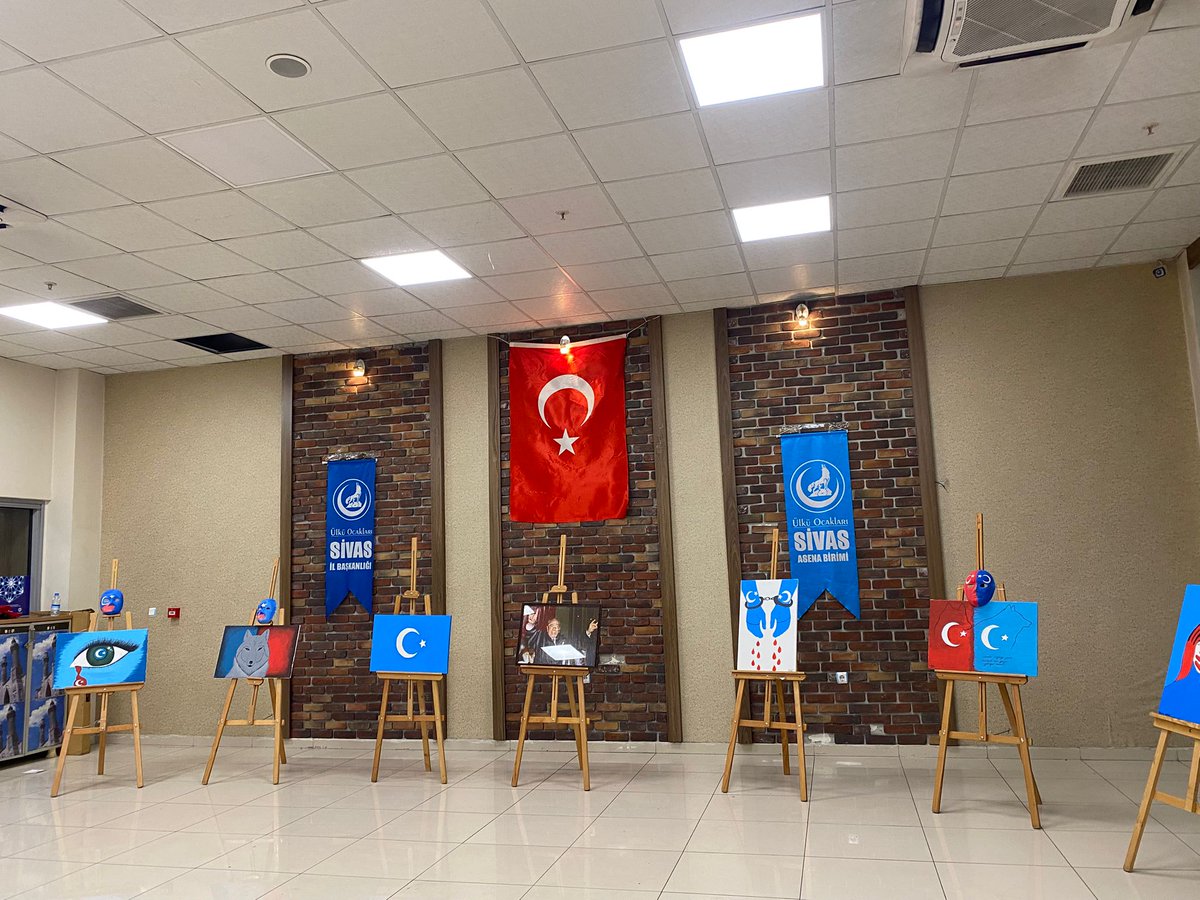 sivasuoab's tweet photo. Sivas Ülkü Ocakları Asena Birimi olarak Doğu Türkistan'da soydaşlarımızın yaşadığı zûlme dikkat çekmek amacıyla hazırladığımız resim sergimizi gerçekleştirdik. Unutmadık, unutturmayacağız.”
@ayyildirim1 
@bahadrgkmen 
@demirazm https://t.co/istz9HuNk7