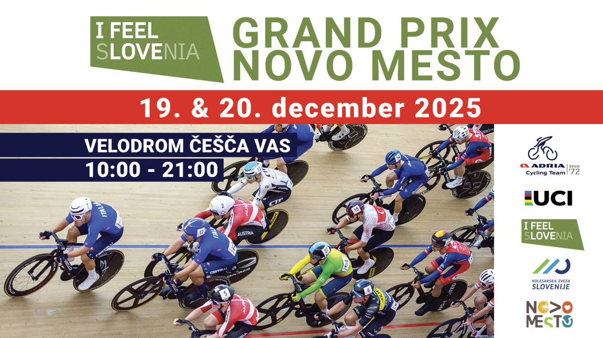 Mednarodna kolesarska dirka na stezi UCI class C2 I feel Slovenia GP Novo mesto - prijavim.se - via @prijavim_se prijavim.se/index_page/new…