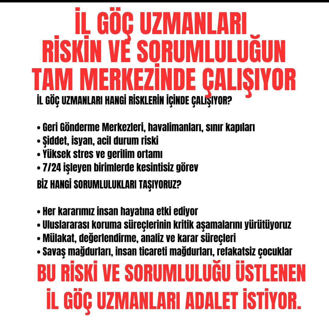 ibrahim0619061's tweet photo. 1️⃣ “Göçün Yükü Bizde, Hakkımız Nerede?”

2️⃣ “7/24 Görev, 0 Ek Hak — Bu Adalet Değil.”

3️⃣ “Türkiye’nin Göç Omurgası: İl Göç Uzmanları”

4️⃣ “Hata Kaldırmayan İş, Karşılığı Olmayan Emek”

5️⃣ “En Ağır Sorumluluk, En Zayıf Özlük Hakları”
@Gocidaresi @AliYerlikaya
#ilgocuzmanları https://t.co/TRFi7aGzGb