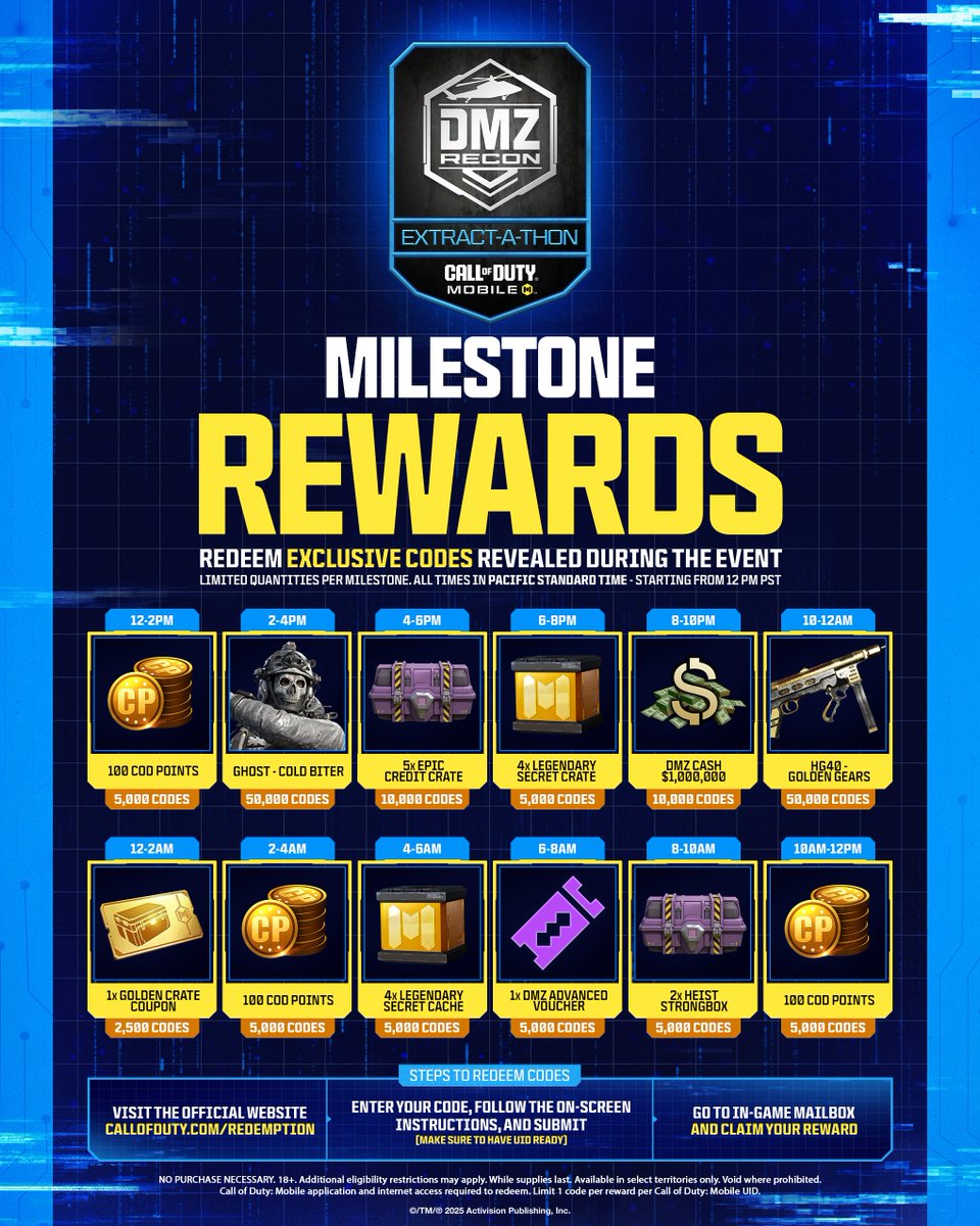 babamilkacodm's tweet photo. Are you ready for the last 100CP? 🤔
#CoDMobile #codm #codmdmz #codmnews https://t.co/nW0GxkE066