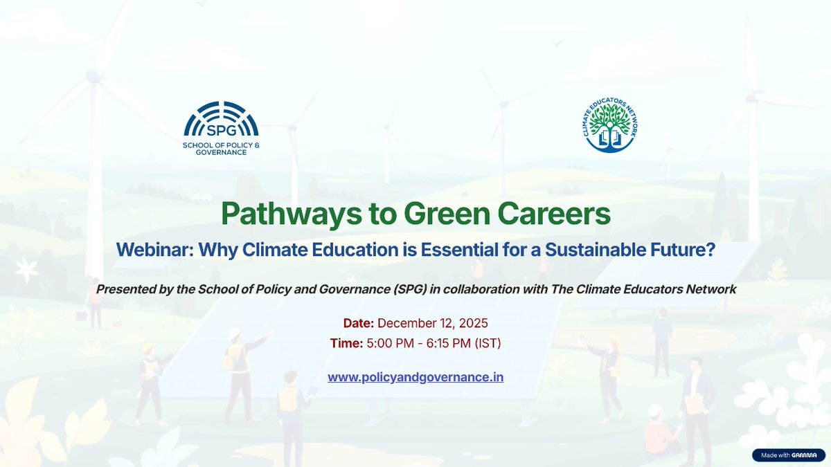 The School of Policy and Governance tweet media