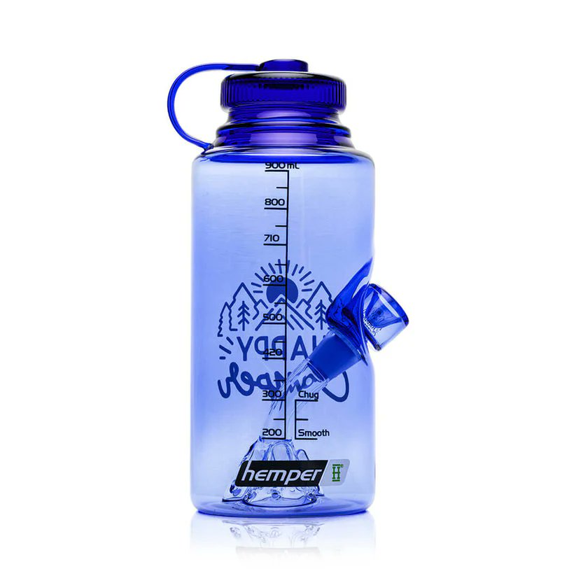 LSEnterpri6's tweet photo. Happy Camper XL #Bong 
#Inhalco 
Take your next session off the beaten path.  
Hal’s latest gear drop is the Hemper Happy Camper, a blue bottle-shaped bong with a mountain perc that cools each hit like a breeze through the pines.
Use code CPORT for 12% off💸
#giftideas #glassbong https://t.co/ZeFxqVZW8B