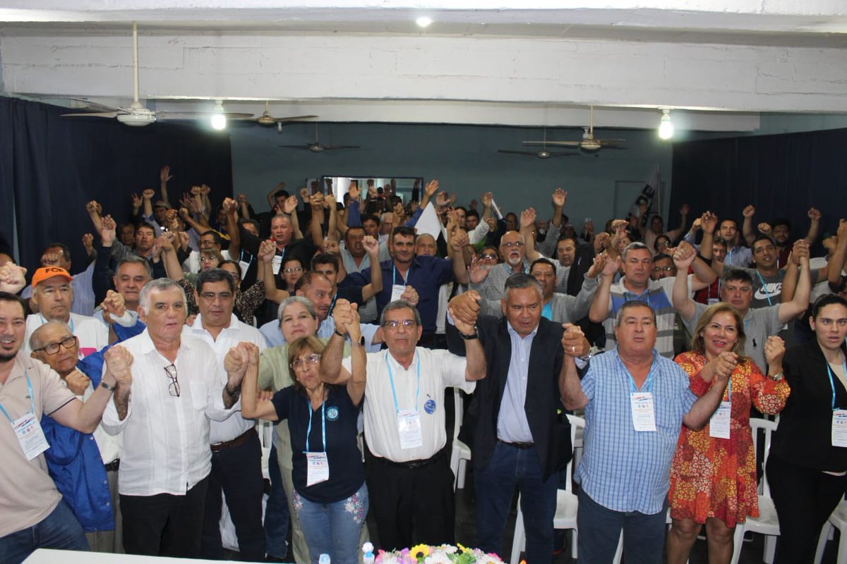 CTAGlobal's tweet photo. 🇵🇾 Adolfo Aguirre, Sec. RR.II. CTA, presente en el Congreso de la CNT en Asunción: "La solidaridad internacional y el #PoderSindical son más importantes que nunca en momentos del ataque imperial de EEUU en Nuestra América pretendiendo avasallar la soberanía de nuestros países". https://t.co/ChdoXkUGpy