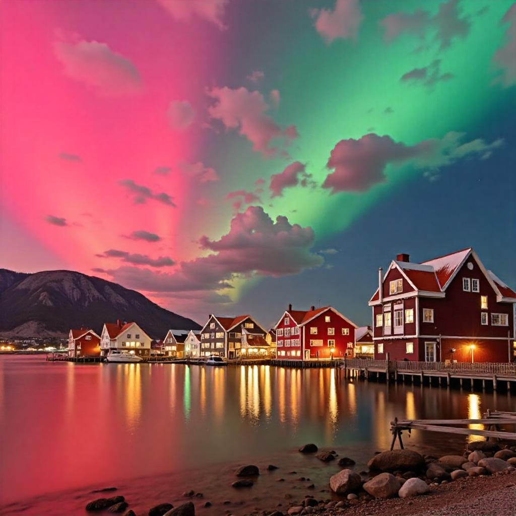 NightSkyToday's tweet photo. Northern lights Show over Norway!😍 https://t.co/bcKe1y0SNM
