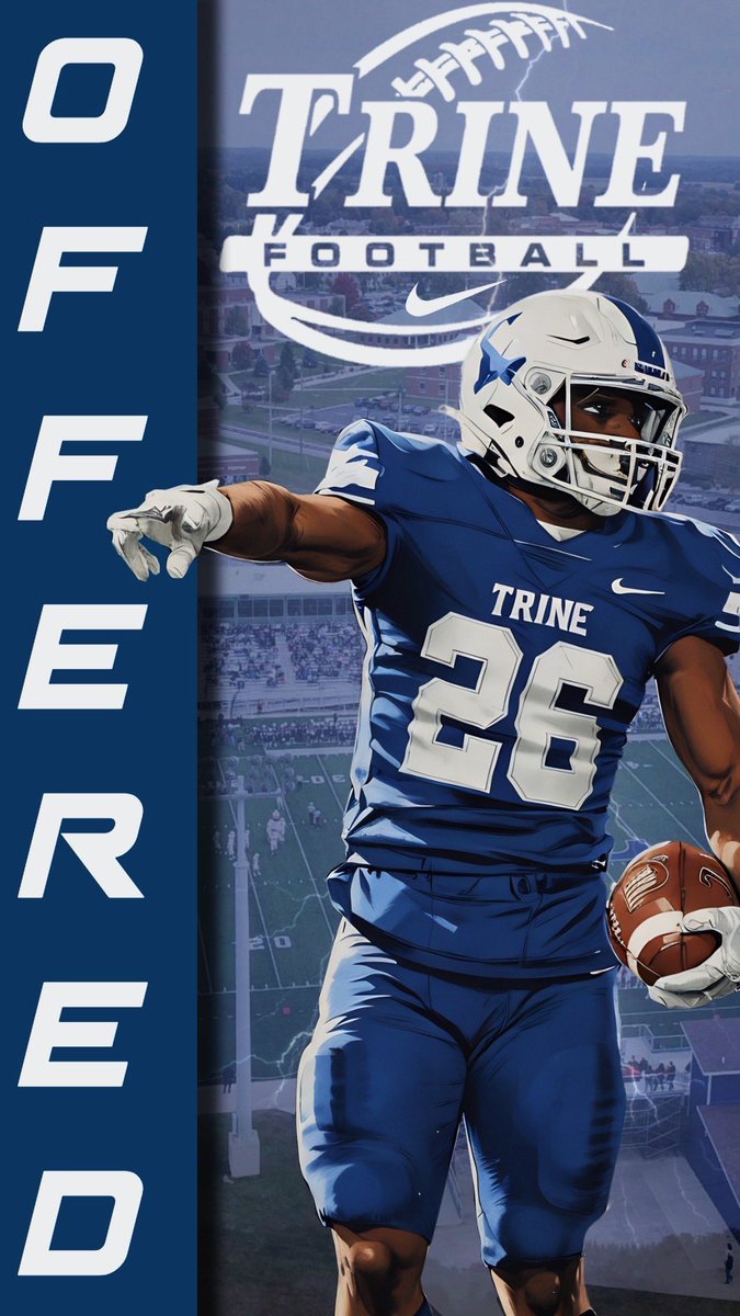 Blessed to receive an offer from Trine University! <a href="/TrineThunderFB/">Trine Thunder FB</a> 
#GoThunder