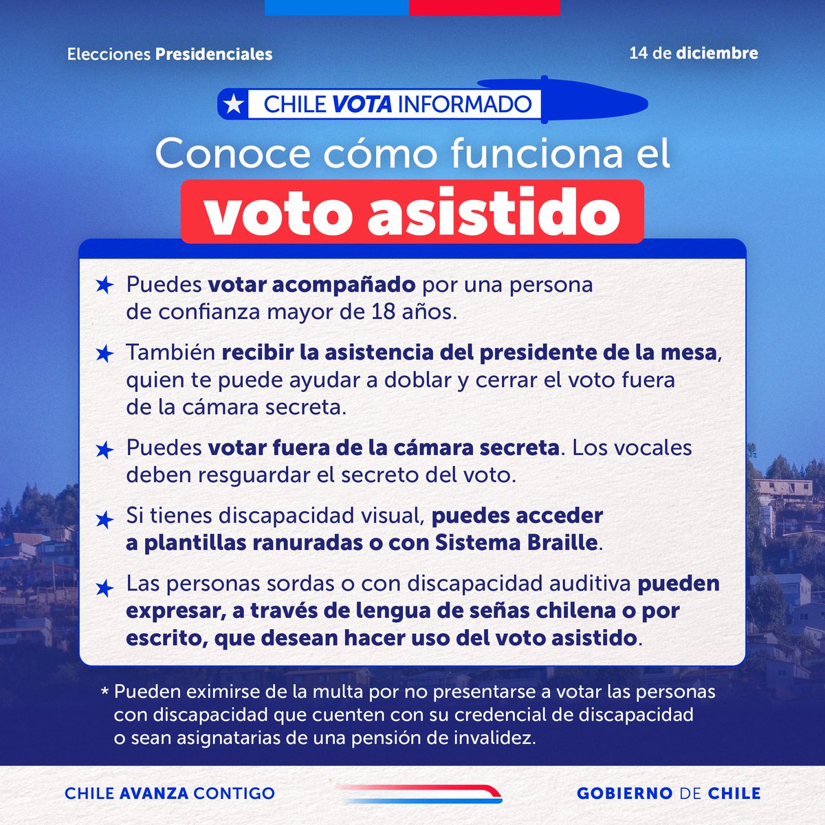 🗳️ El voto es un derecho de todas y todos.
Conoce las medidas de voto asistido que garantizan que las personas con discapacidad puedan sufragar en estas elecciones 2025.