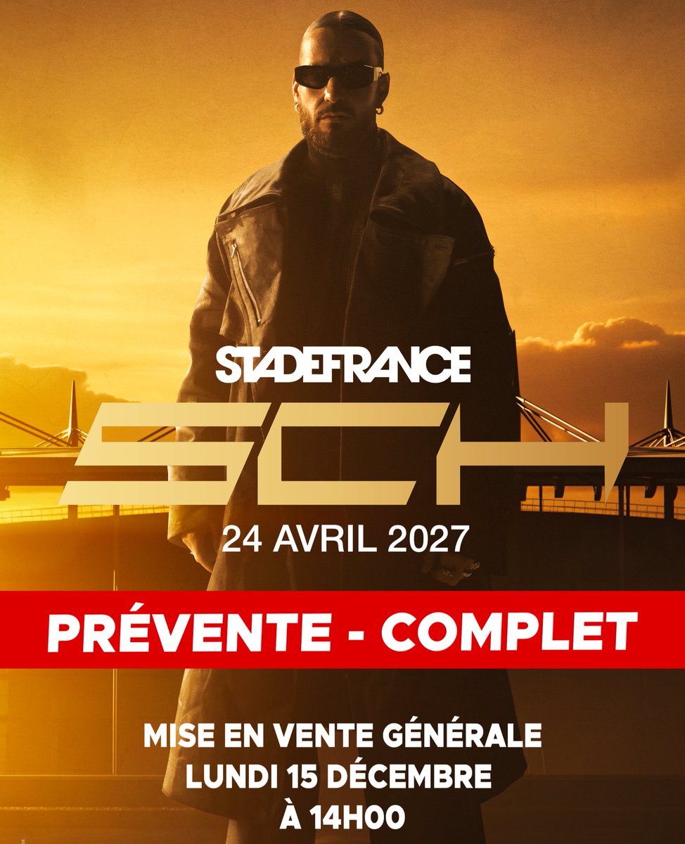 ShadesFrance's tweet image. 🚨 OFFICIEL

SCH vient de SOLD-OUT les PRÉVENTES de son STADE DE FRANCE en seulement quelques heures 🏟️🇫🇷

+ de 65.000 places, c’est stratosphérique !