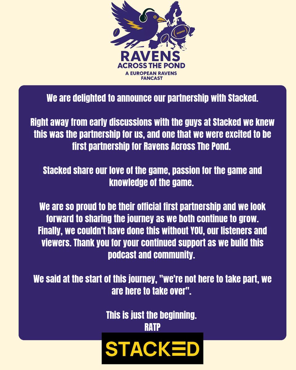 RavensATP's tweet image. @RavensATP X @StackedBet 

Just the start! 

#RavensFlock