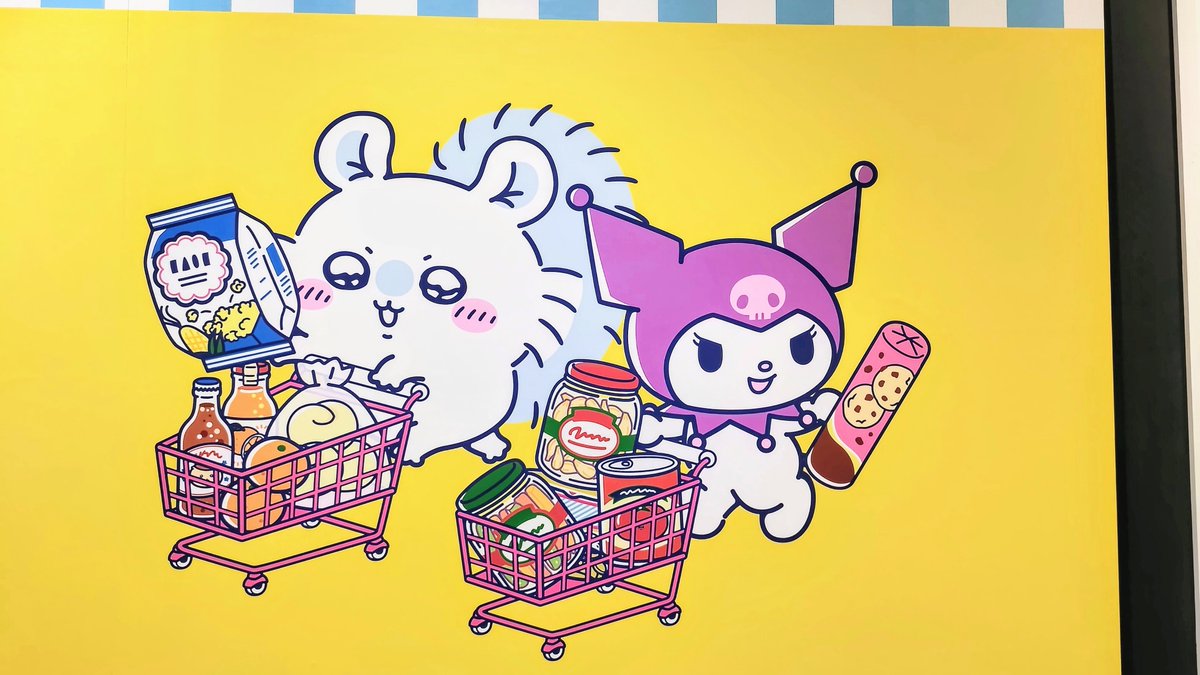 今日の推し活､､ちいかわ×サンリオ 北千住マルイのグッズショップ入店予約瞬殺すぎて惨敗しまして、外観だけ見てきました(ToT)､､ #ちい活