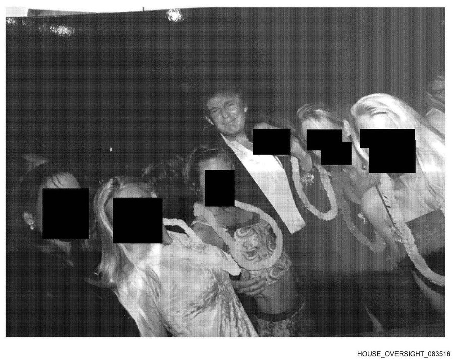 YourAnonCentral's tweet photo. Donald Trump with teen girls, per images released from the Epstein Estate by House Oversight. https://t.co/Whn2w5jH85