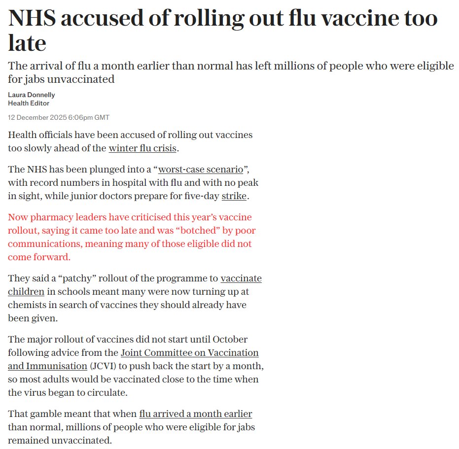 Sounds all a bit "this just wouldn't've happened if everybody had the #OurNHS app?! Where is it?! We need it desperately?!" ⬇️ Also add in a bit of "it's never too early to #GetVaccinated".