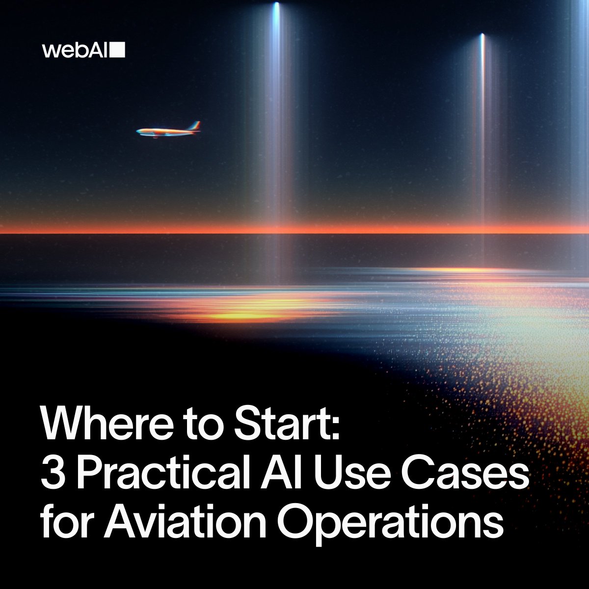 thewebAI's tweet photo. "Where do we even start with AI?"

Every aviation leader asks this. The pressure is real, but you can't replace an entire ecosystem overnight.

The answer: start with targeted use cases that deliver value quickly.

3 practical starting points 👇 https://t.co/BmMf6Bfjal