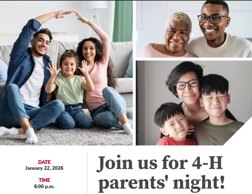 The Ohio State University Extension Office in Miami County is hosting its second annual 4-H Parents' Night on Thursday, January 22, 2026. Parents and families will be introduced to the many opportunities available through 4-H. Follow the link for details. aptg.co/t65y2V