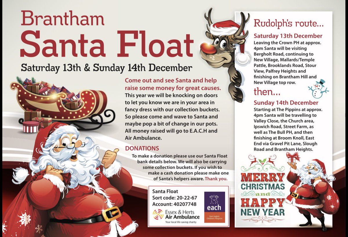 BranthamAth's tweet image. Please note that Santa &amp;amp; his helpers will be visiting the Leisure Centre just after 4pm tomorrow during the game vs @MildenhallTown - if you have any spare change, the float, @EHAAT_ &amp;amp; @EACH_hospices will appreciate it! 

Thank you!

#community #brantham #santafloat #fundraising