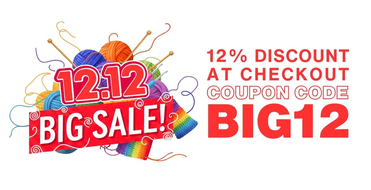 knittingyarn's tweet photo. Enjoy 12% off your entire order 
From December 12 to 14, use coupon code BIG12 at checkout and save on cakes yarns, baby cotton, metallics, and cozy winter.
Shop now at https://t.co/5VFiN4SLZy before the offer ends.

#yarnlovers #knitdeals #crochetdeals #handmadewithyarn https://t.co/ivCCIu3p1l