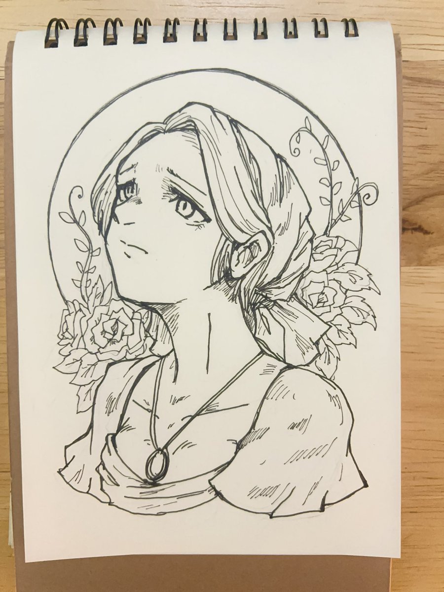 436日目 ムズイ Day 436 It's hard to draw. #イラスト #illustration #Ink