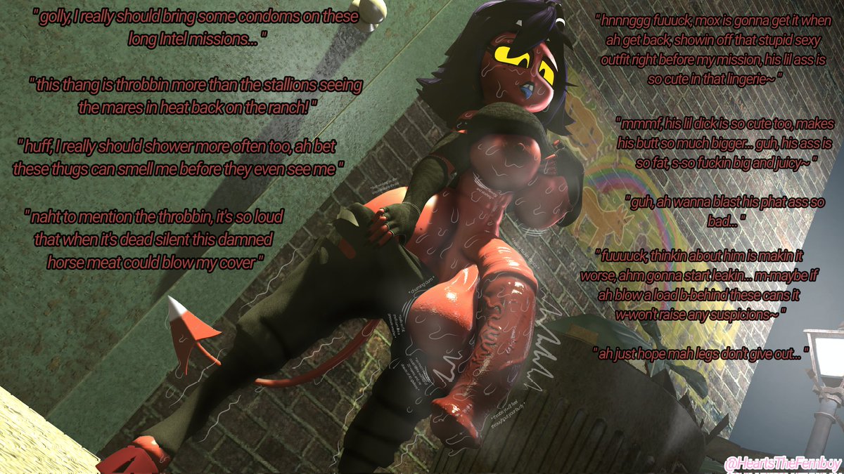 [millies long mission]

" Millie was tasked with a long recon mission by blitz, but this mission has taken way longer than expected, and she's starting to feel the effects~ "

(Hope y'all enjoy~ 💜)