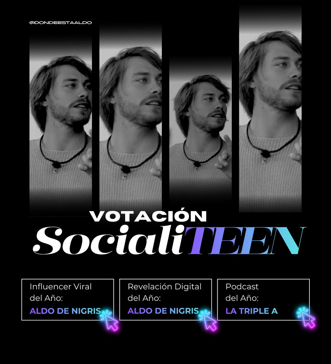 Hermanas, recuerden que todavía tenemos mucha CHAMBA. 💪🏼

¡A votar, votar, votar!. 

🔗: socialiteen.com/socialiteen-aw…

Estas son las categorías en las que nos enfocaremos:
⭐️ Influencer viral del año.
⭐️ Revelación digital del año.
⭐️ Podcast del año.

Recuerden que tenemos hasta el