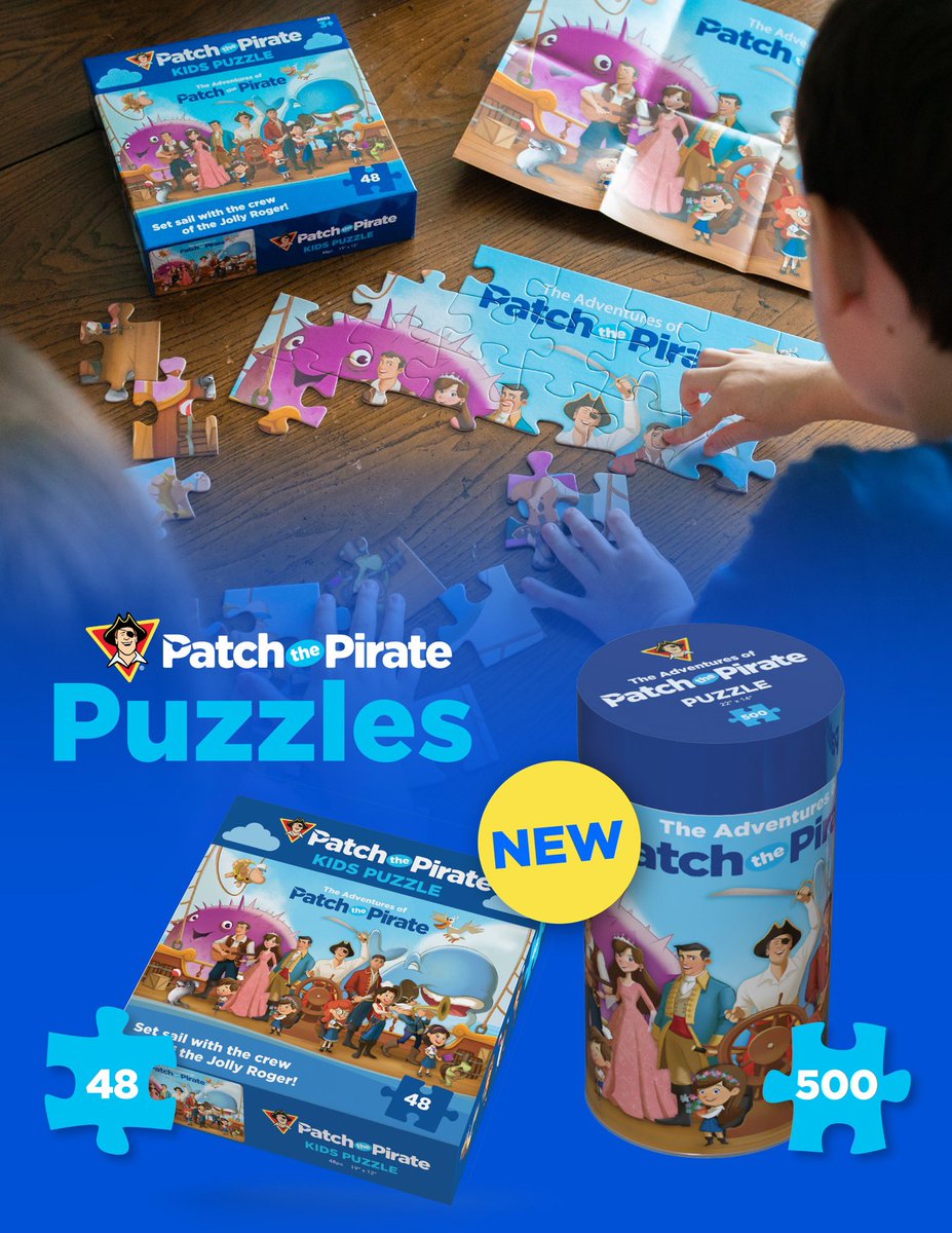 PatchAdventures's tweet image. Patch the Pirate Puzzles are here! 🧩✨
Choose from 48-piece or 500-piece and bring the adventure to life with the whole crew! 

Order today at MajestyMusic.com for the perfect Christmas gift! 🎁🎄

#PatchThePirate #Puzzles #ChristmasGifts