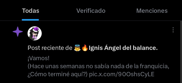 Ignispooky's tweet image. A
Que Twitter me recomienda mi propia publicación XD