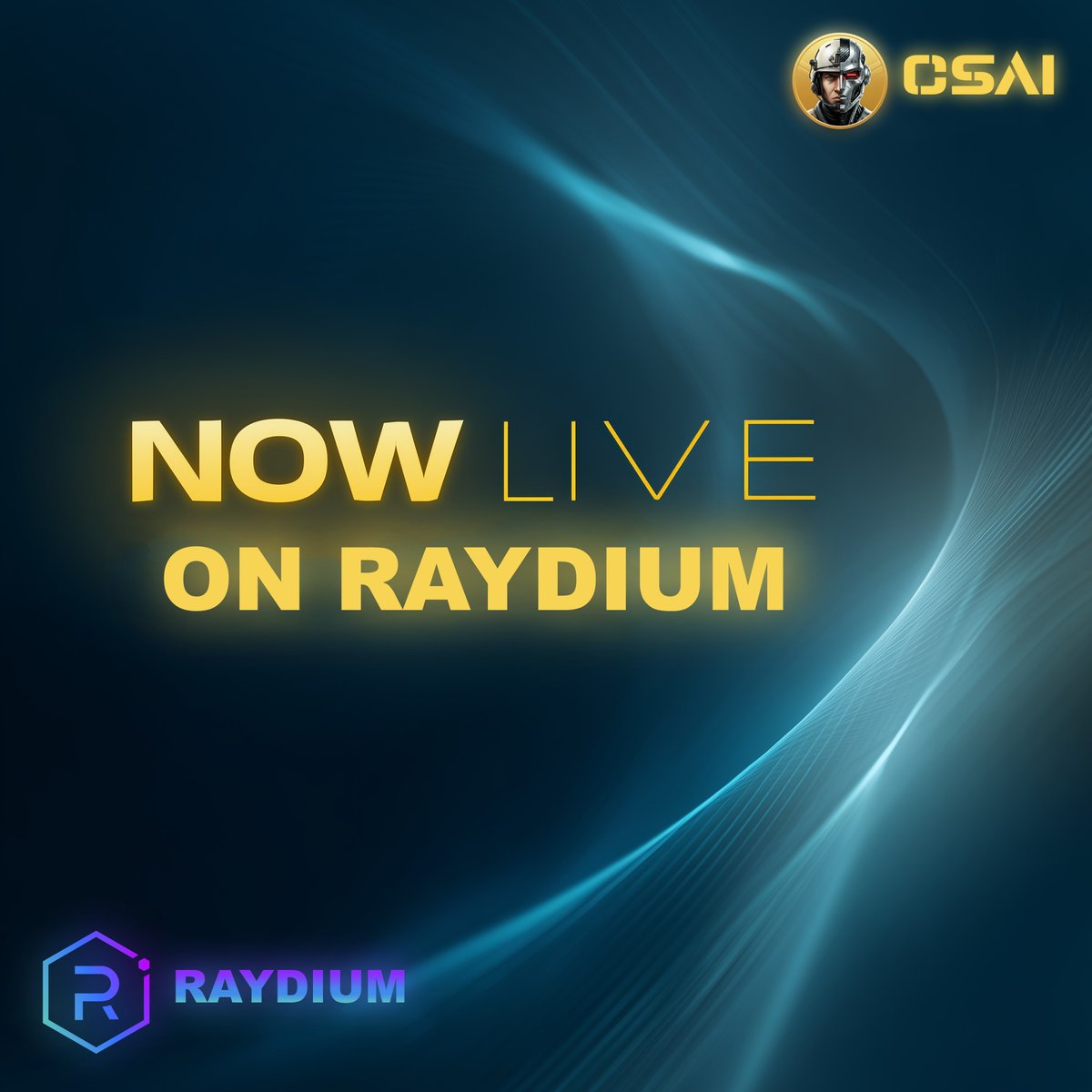 csai04's tweet photo. 🔥 CSAI has landed on Raydium!
🧾 DEXScreener listing fee paid & info fully updated.
CA: CS1iCxPUextoJYCGhNfKpWaw1odfpxJNZBr6sodfCexB
DEXScreener: https://t.co/zD0ISaCvk6
#CSAI #Raydium #DEXScreener https://t.co/hu8ro6wo40