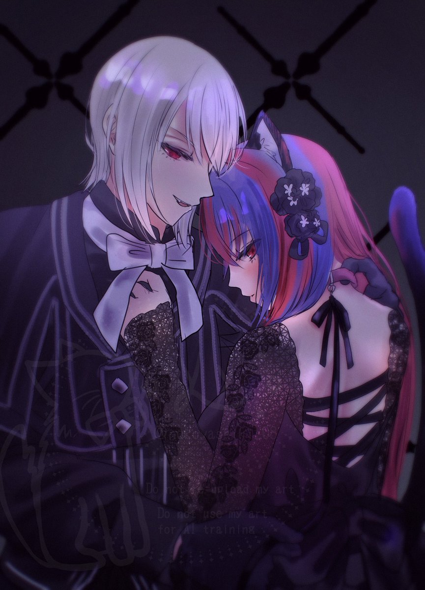 RT @nekoyashiki_08: ラファリュ♀らくがき 猫耳🐈‍⬛