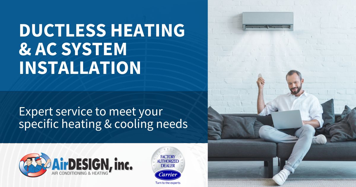 Every home has a space that’s never warm enough. Ductless heating from Air Design delivers quiet, efficient zoned comfort—perfect for additions, basements, or homes without ductwork.

bit.ly/3S4tH1F  

#DuctlessHeating #HomeComfort #HeatingSolutions #AirDesignNY