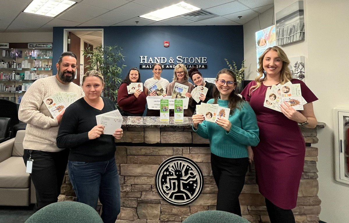 🎄 Spreading Holiday Cheer! 🎄
A big shoutout to the amazing Operations Team at <a href="/HandAndStoneUSA/">Hand & Stone Massage and Facial Spa</a> for helping us prepare our holiday postcards! 🌟 Your hard work ensures our families, volunteers, and donors feel the joy of the season. 💌
