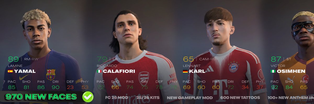 WZRDMOD's tweet photo. some more faces for #fc26 new tattoos plus so much more!!! check it out now!⤵️
https://t.co/wloJc8swWi https://t.co/Kwcw1PgmYl