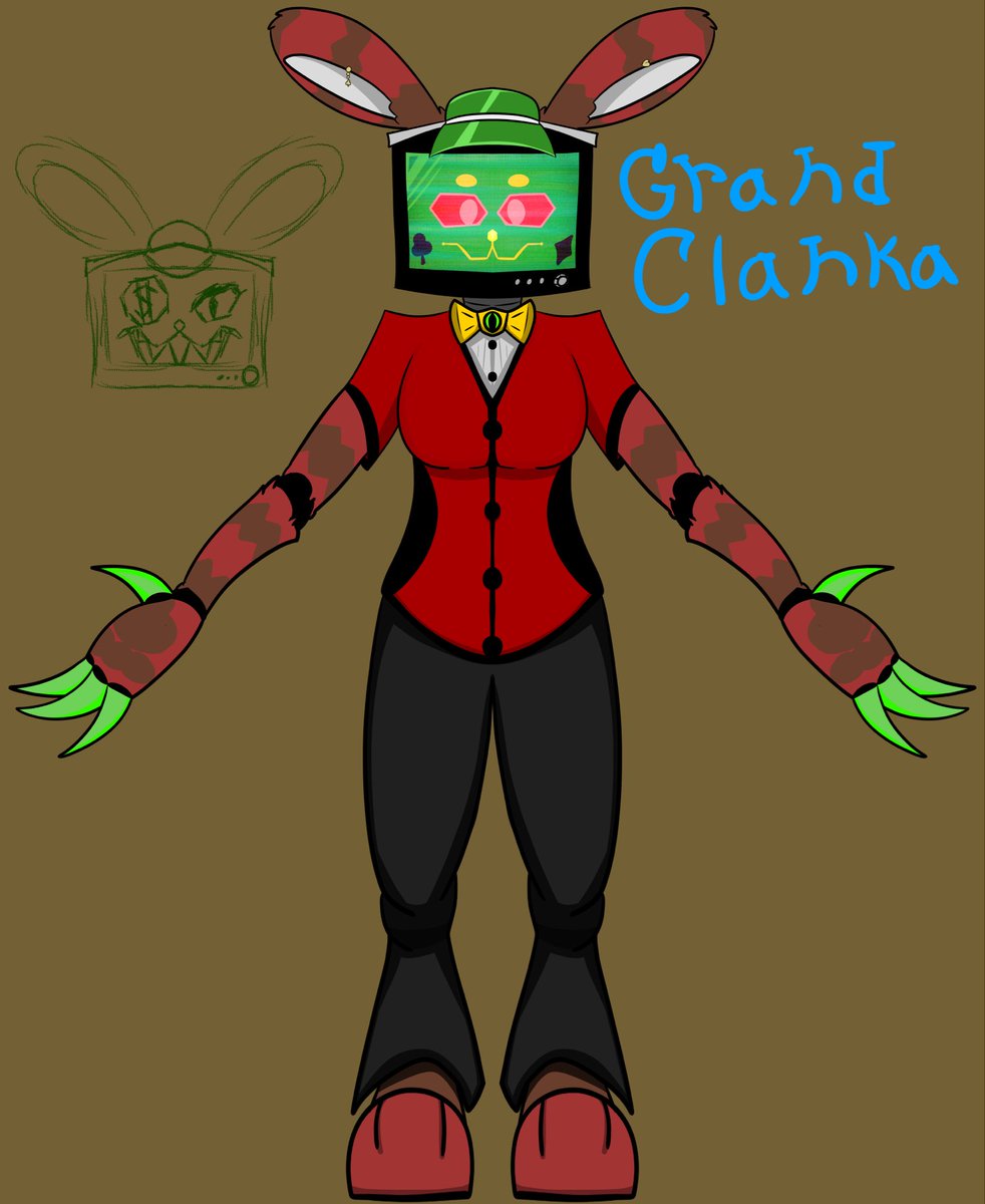 I made a Hazbin OC after much peer pressuring from my friends.

I just donno what their name is lowk-

Oh also I have them digigrade legs I just donno how to draw it in a front facing way so I just shaded it to look that way the best I could